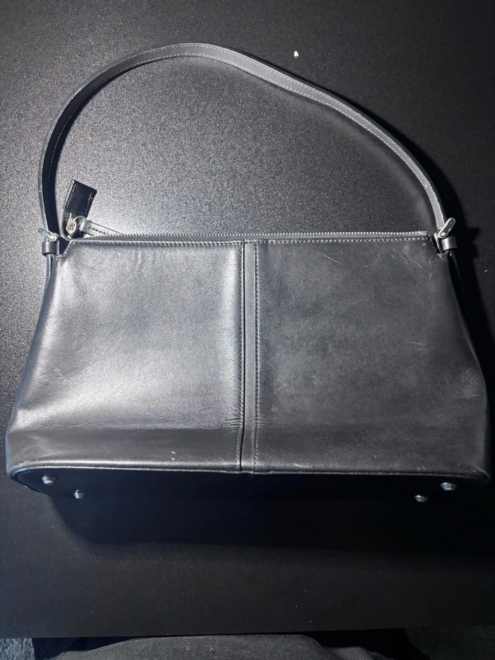BURBERRY Burberry Bag Shoulder Bag Leather Black Silver Hardware